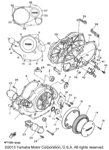 XV1100F Боковые крышки