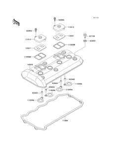 ZX1100 Крышка головки цилиндров