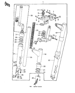  Вилка передней оси