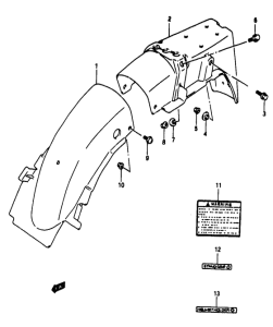 TV50 Заднее крыло