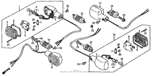 CB1000 Задний фонарь