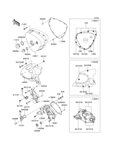 EJ400 Left engine cover