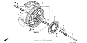 VF750C Переднее колесо