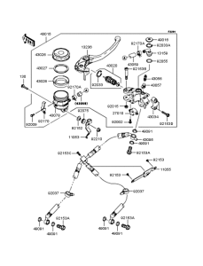 ZX1000 Главный тормозной цилиндр