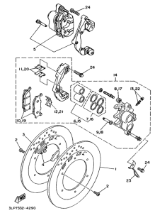 XV1100 Front brake. caliper