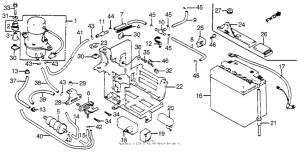 VF750C Battery + fuel pump