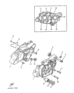 TZR80 Картер двигателя