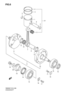 RM250 Вал коленчатый