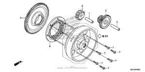 CB1100 (ABS) Муфта стартера