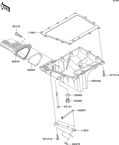 ZX1000 Маслянный поддон