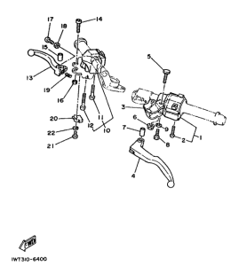 RD350LCF (20KW) Handle switch. lever