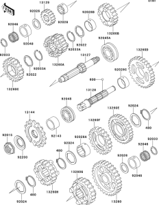 ZX500 Transmission(zx500-c1)