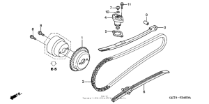 CHF50A Cam chain + tensioner