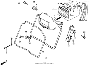 XR200 Headlight + headlight case 80