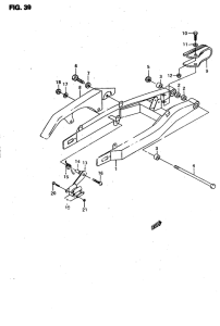 RMX50 Rear swingning arm