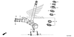 ST1300P (ABS) Траверса нижняя
