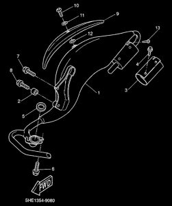YQ50 Выхлопная система
