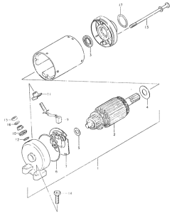 GS550 Стартерный мотор