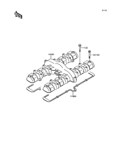 Z750 Крышка головки цилиндров