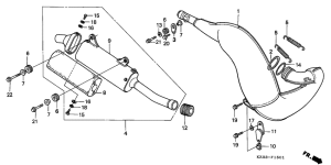 CR250R Глушитель