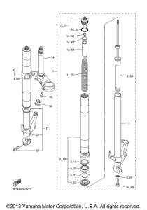 FZS10DC Передняя вилка