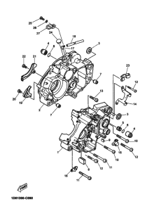 DT125RE Картер двигателя