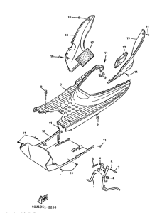 YE80 Stand. footrest 2