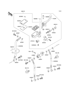 ZX600 Главный тормозной цилиндр