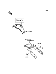 BR125 Лейбл предостережения