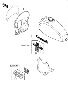 KDX400 Наклейки