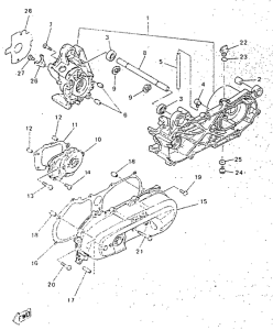 YN50R Картер двигателя