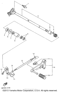 GTS1000AF Вал переключения