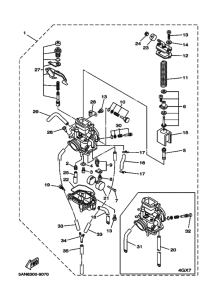TDR125 Carburetor assy