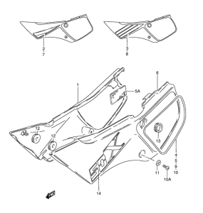 TS50 Обтекатель задний