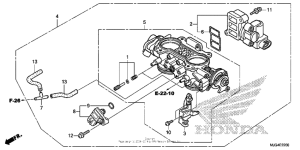 GL1800B Корпус Дросселя