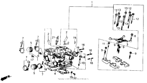 VF700C Задняя головка цилиндров