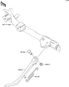 VN900 Подножка