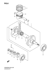 DR200 Вал коленчатый
