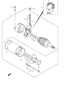 DR-Z400 Стартерный мотор