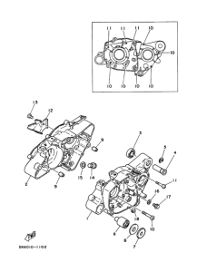 RZ50 Картер двигателя