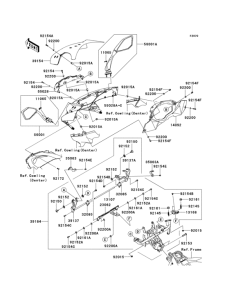 ZX1000 Обтекатель (верхний)