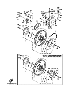 XT125X Заднее колесо & brake system