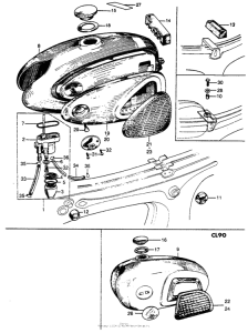 CL90 Топливный бак