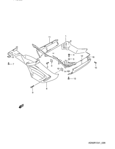 AD50 Щиток облицовочный задний