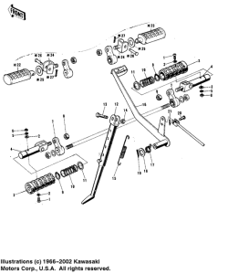  Footrests / stand / brake pedal
