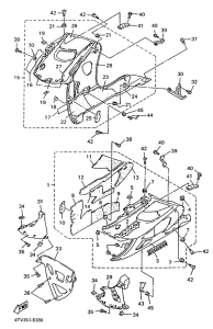 YZF600R Обтекатель 2