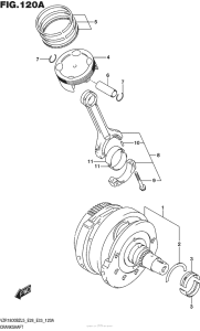 VZR1800BZ Коленвал