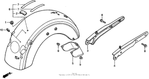 VT1100T Задний бампер