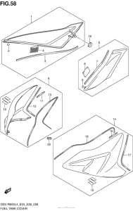GSX-R600 Fuel Tank Cover