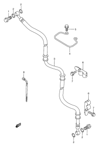 AN250 Передние тормозные трубки
